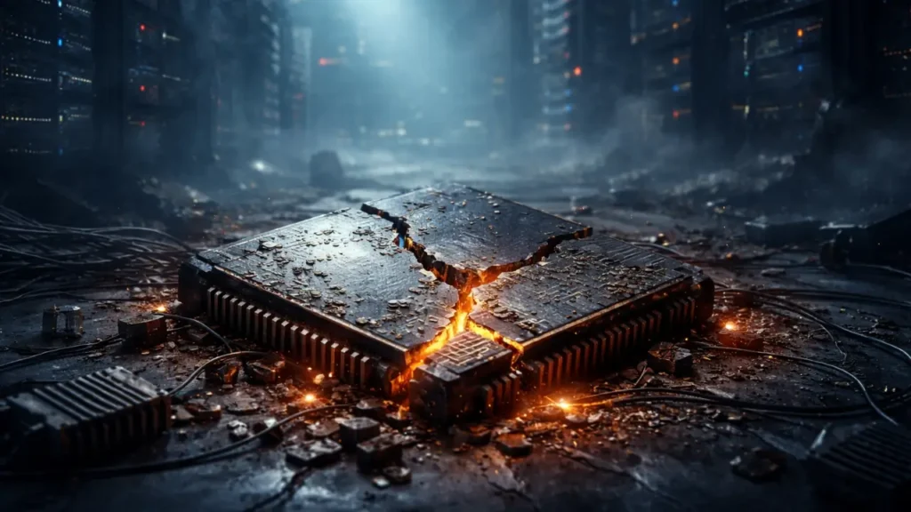 Silent collapse of AI