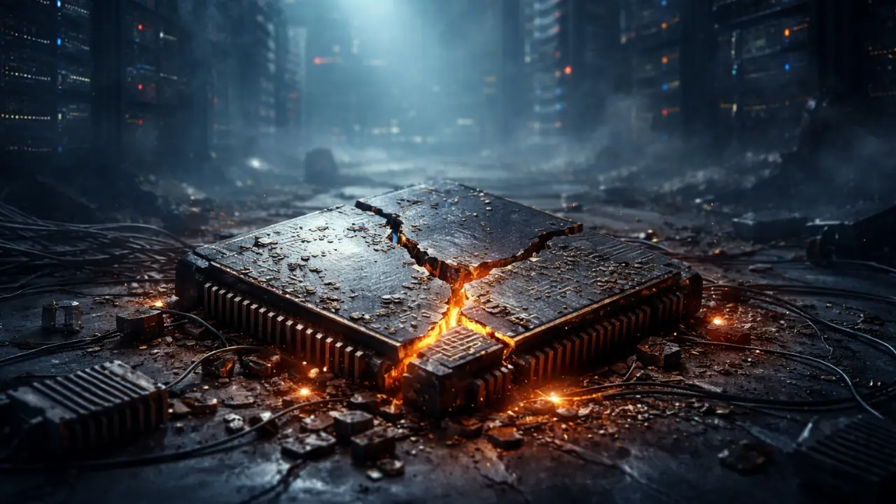 Silent collapse of AI