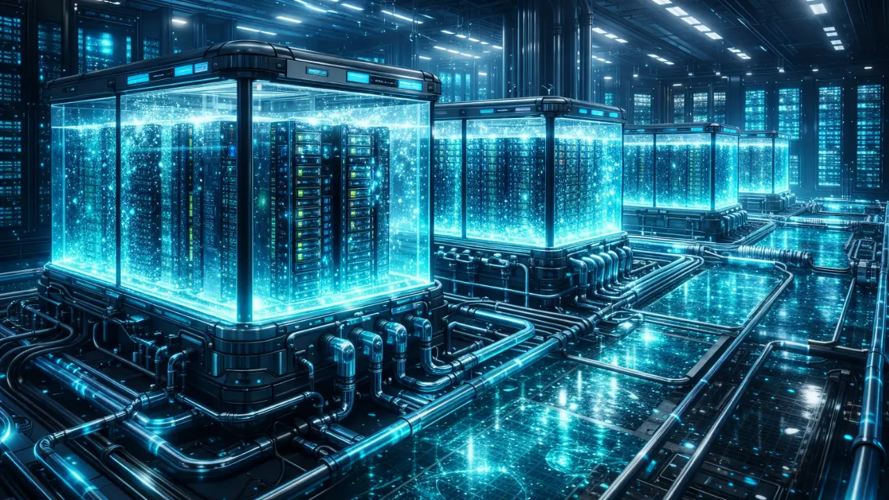 low water immersion data centers