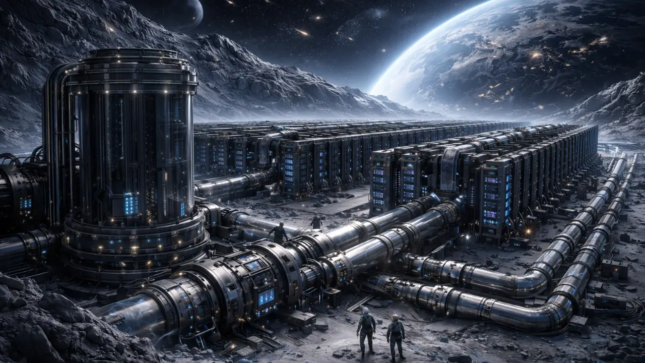 space data center cooling