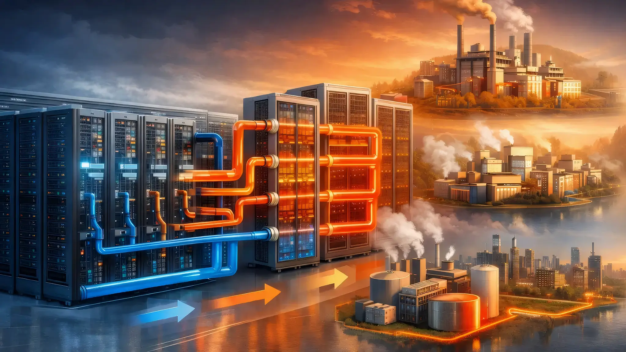 Temperature cascading networks