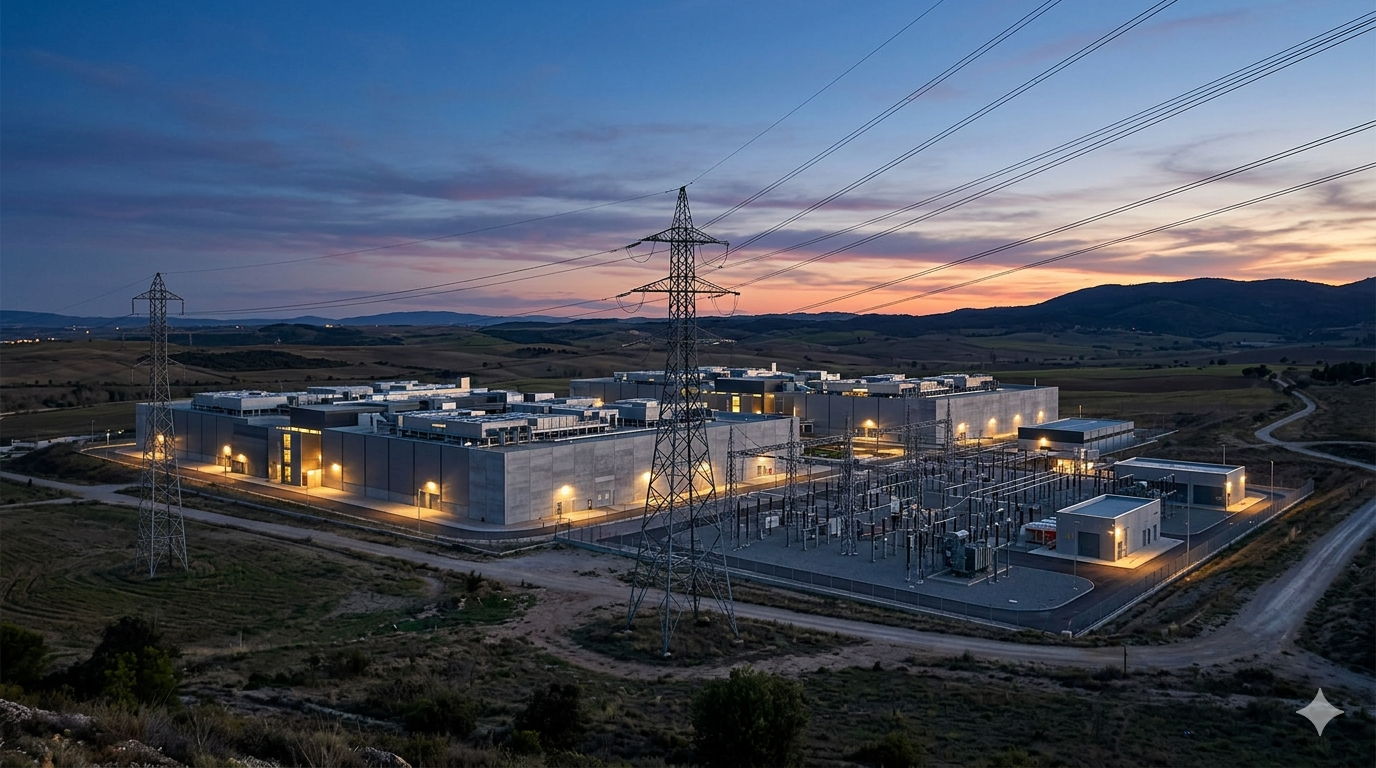hyperscaler long-term power agreements AI infrastructure transmission lines substation
