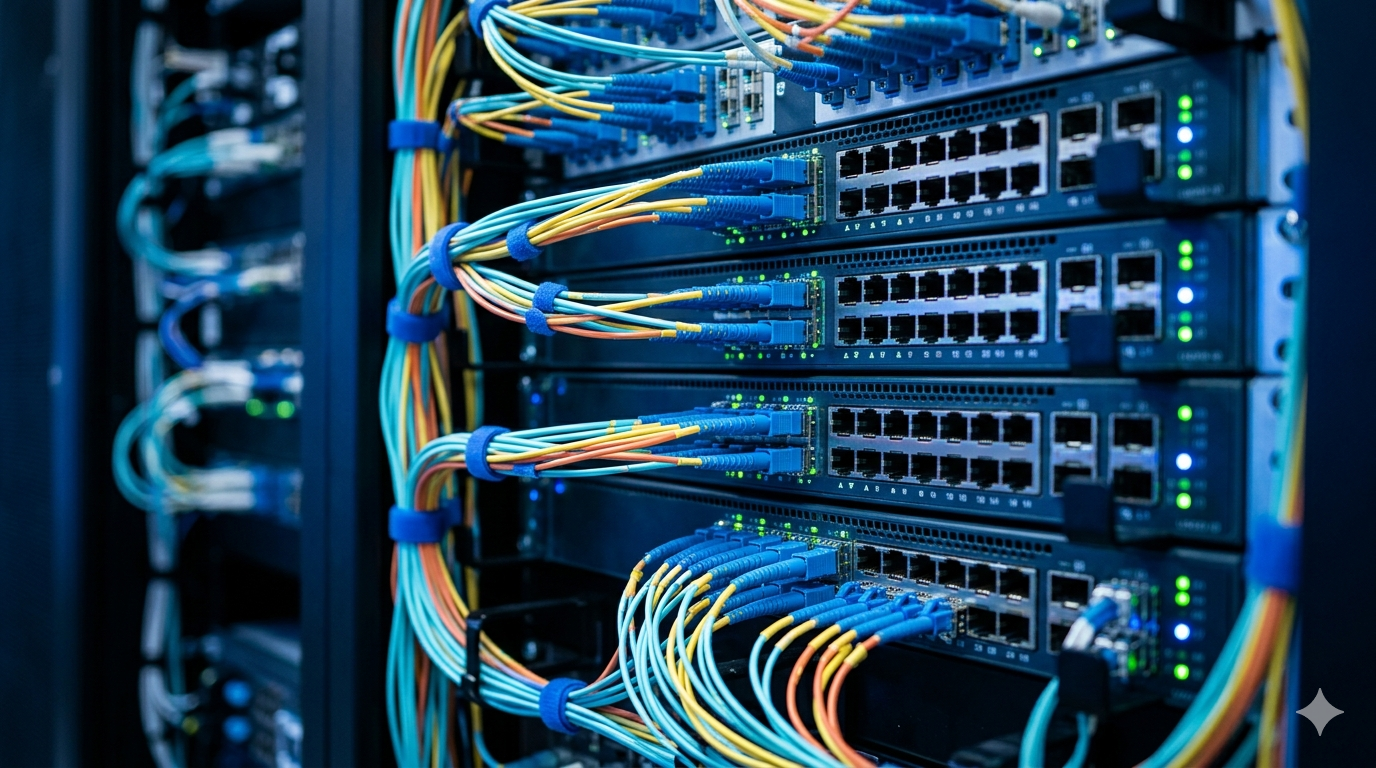 AI data center network architecture GPU cluster InfiniBand Ethernet RDMA