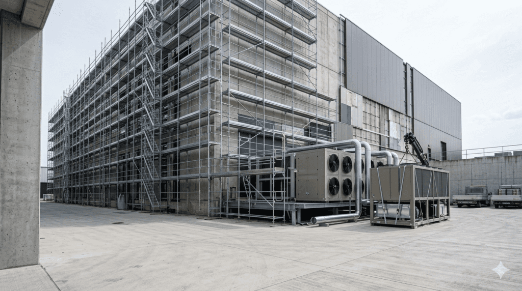 Brownfield data center retrofit AI infrastructure existing facilities 2026