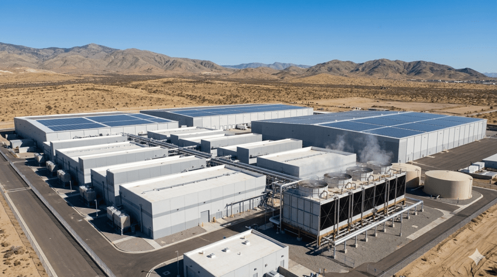 Cooling water AI data center site selection water stress hyperscale infrastructure 2026