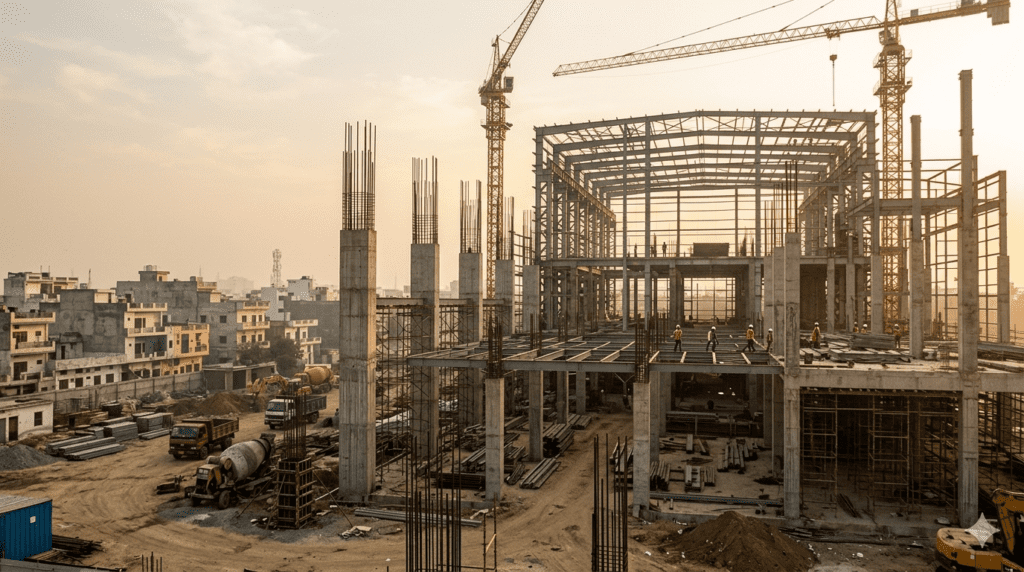 India data center execution gap construction site power readiness