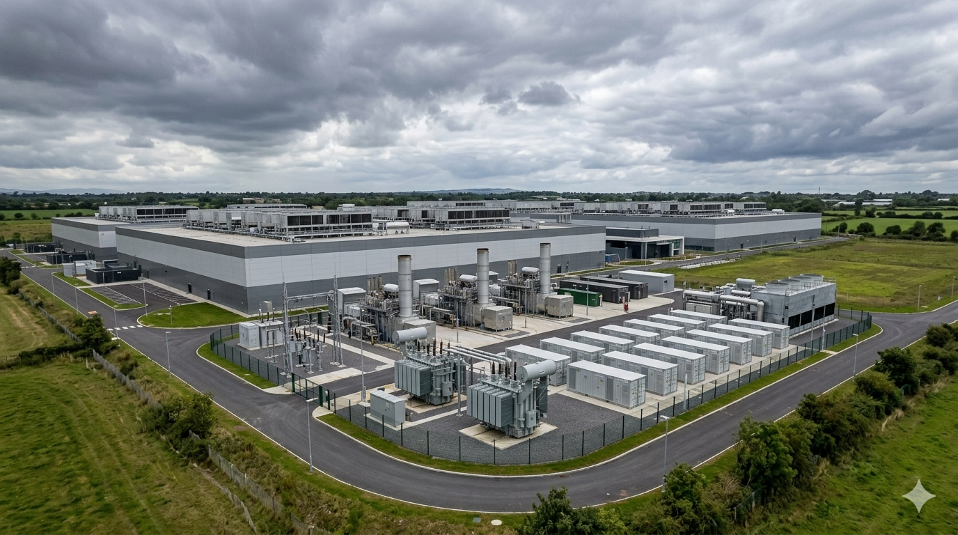 Pure DC AVK Europe data center microgrid Dublin 110MW AI infrastructure Ireland 2026
