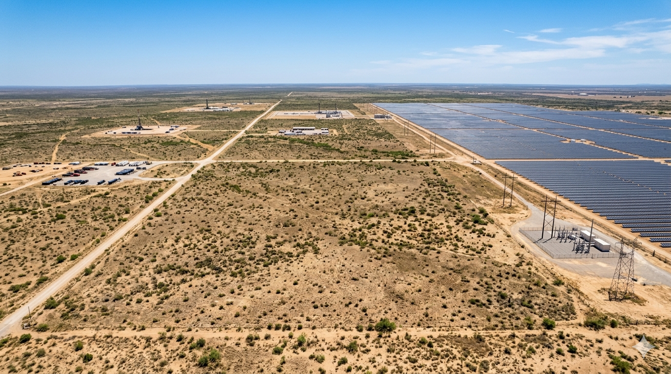 New Era Energy Texas AI data center campus Ector County 1GW Macquarie financing 2026