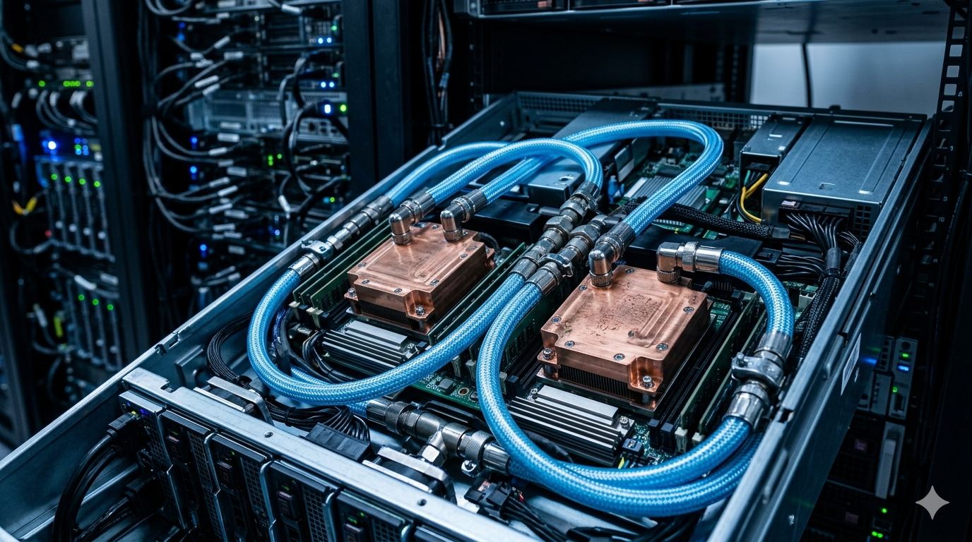 Direct-to-chip cooling AI data center liquid cooling infrastructure