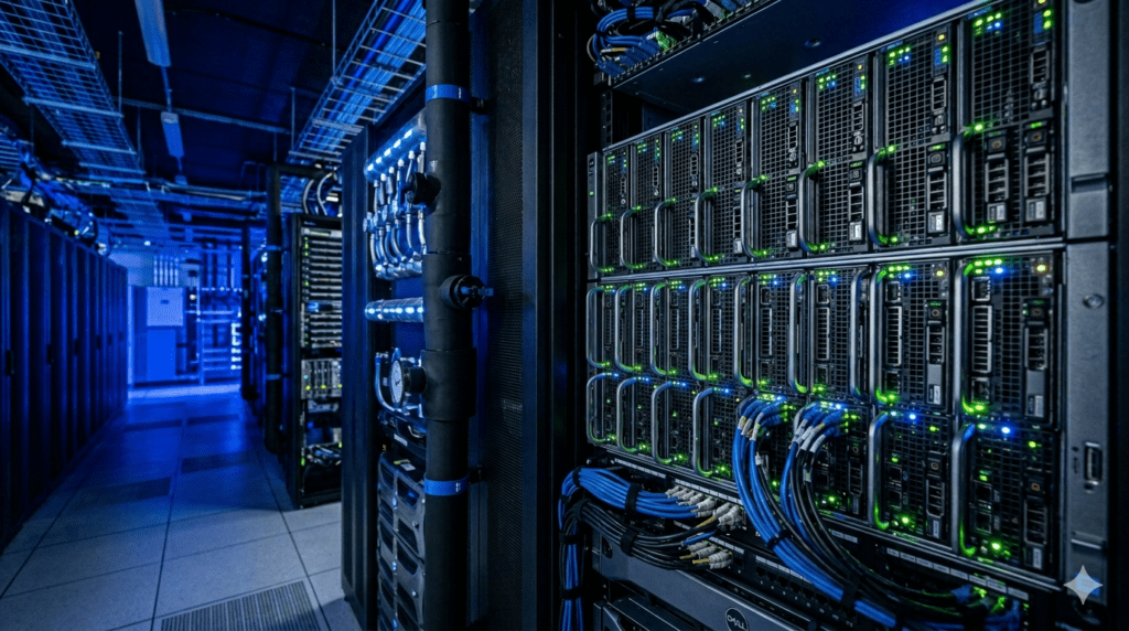 600kW rack power density AI data center infrastructure