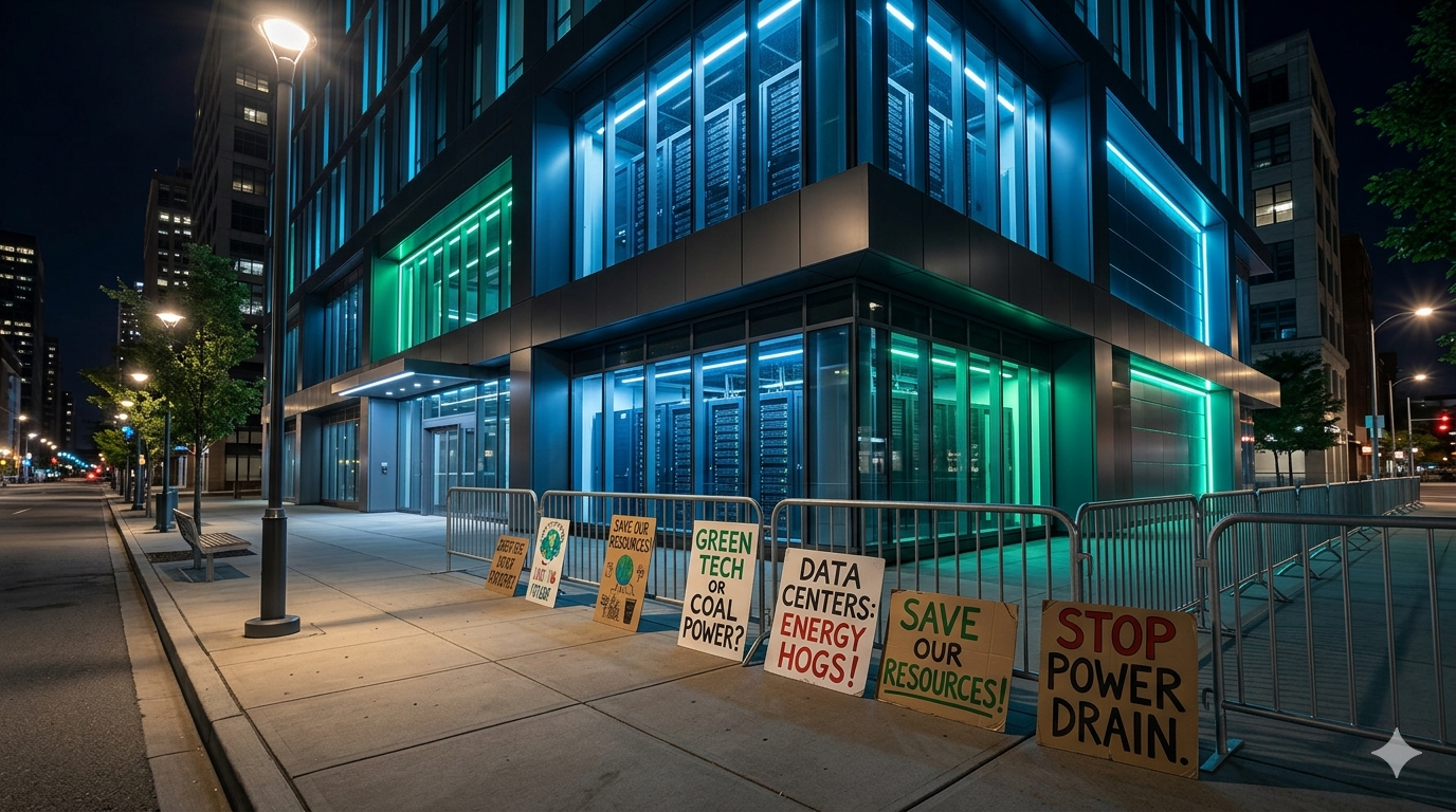 Anti data center backlash community opposition AI infrastructure Indianapolis 2026