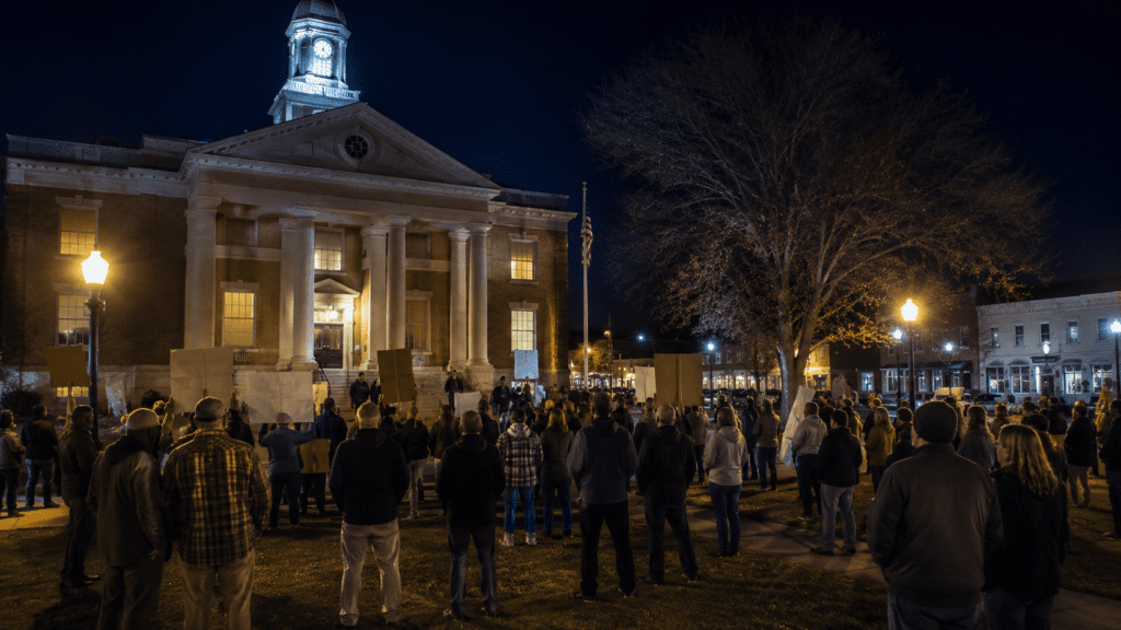 data center public consent battle community opposition Virginia Maine Utah ballot initiative protest