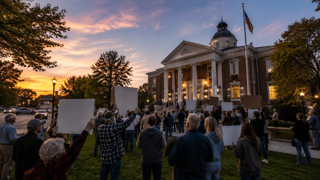 data center public support collapsing community trust Virginia Maine Utah opposition protest