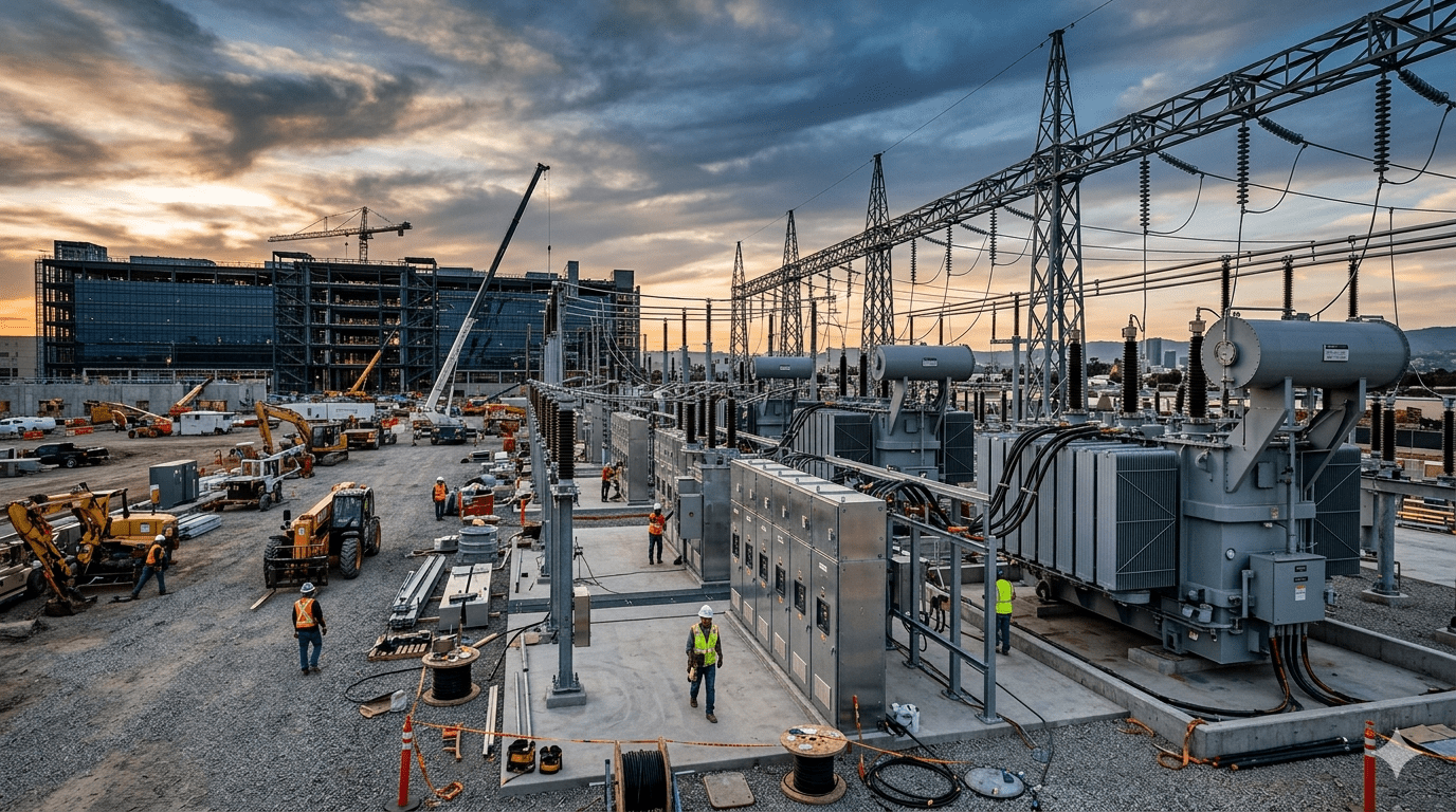 data center electrical equipment market AI rebuild transformer demand switchgear 2030 Wood Mackenzie