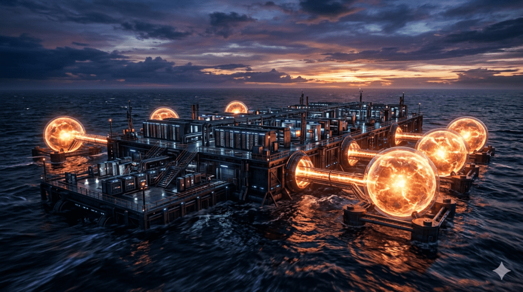 Panthalassa wave-powered AI data center Peter Thiel $140 million ocean compute floating orbs satellite