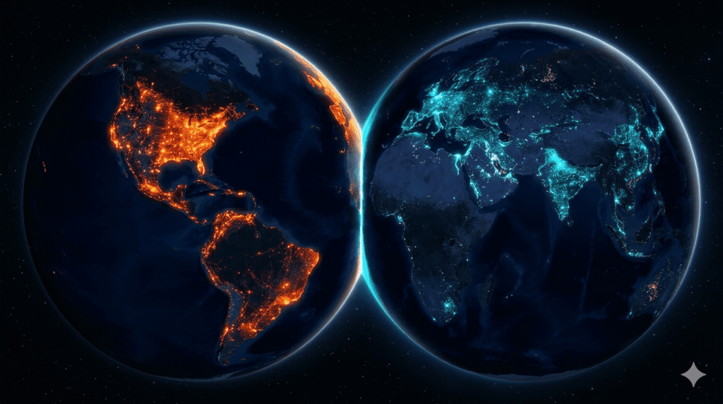 AI infrastructure export controls parallel ecosystems Nvidia Huawei Ascend global market split bifurcation