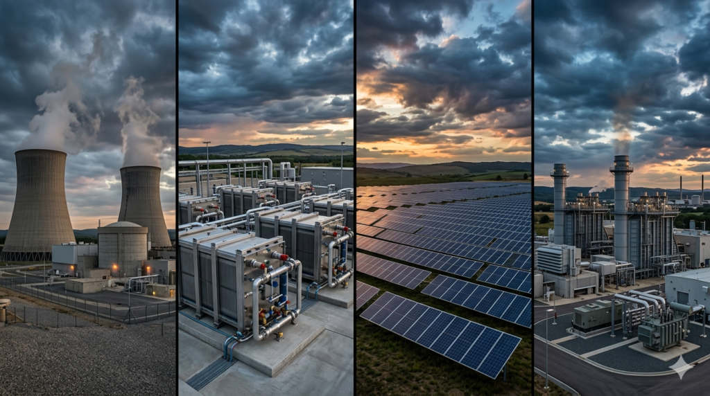 hyperscaler energy strategy divergence nuclear fuel cells renewables gas 2026