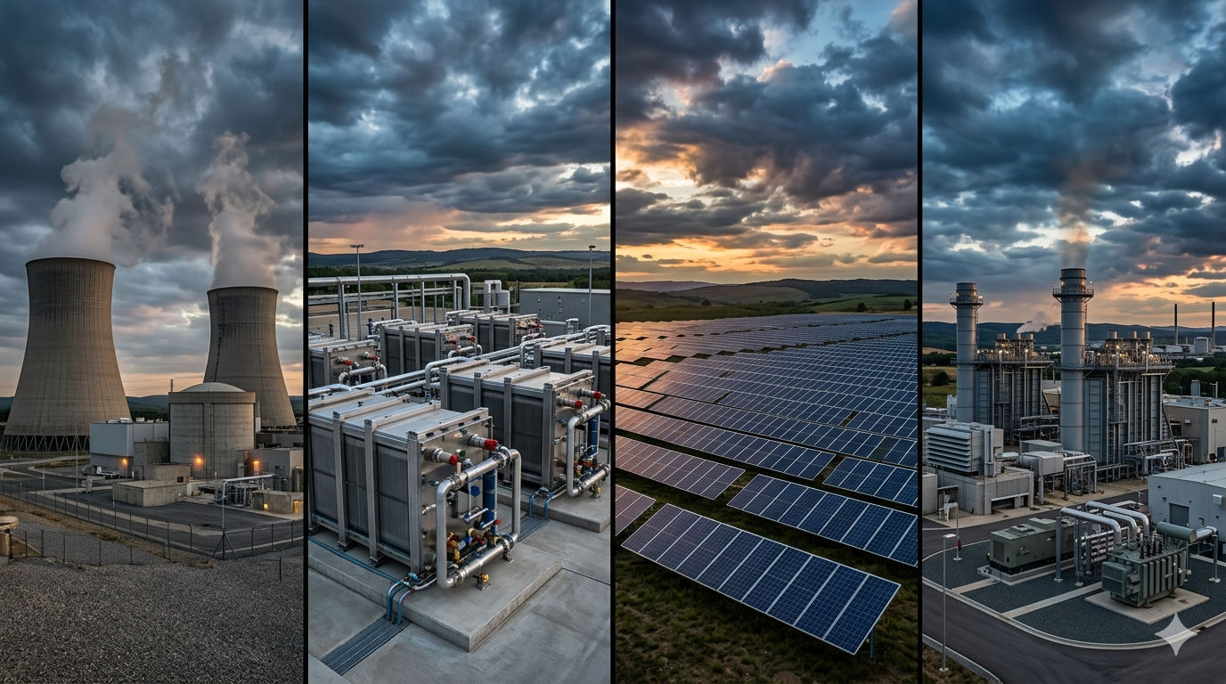 hyperscaler energy strategy divergence nuclear fuel cells renewables gas 2026