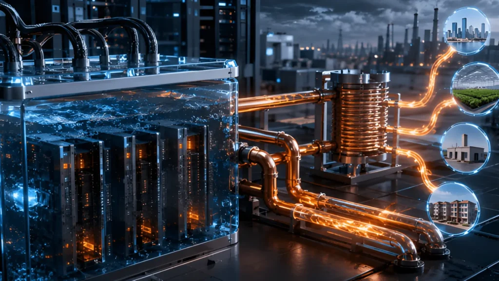 immersion heat reuse