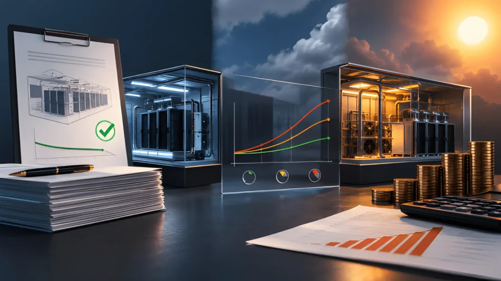 PUE procurement at different IT loads