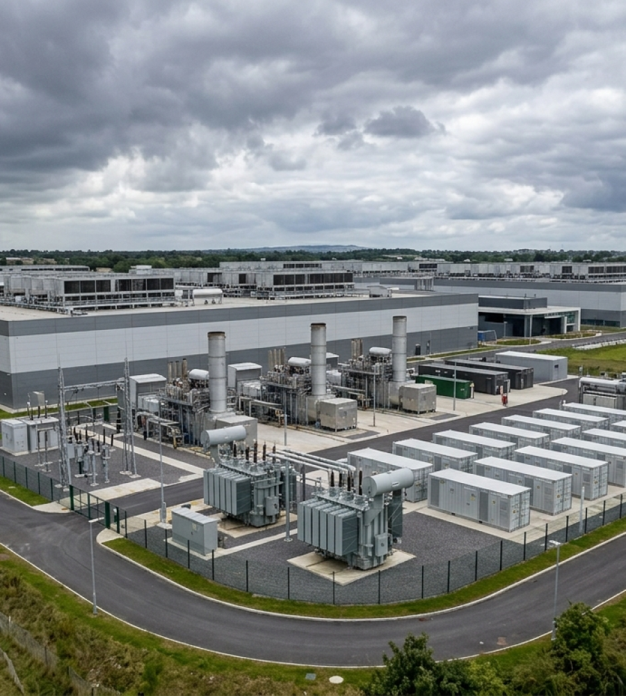 Pure DC AVK Europe data center microgrid Dublin 110MW AI infrastructure Ireland 2026