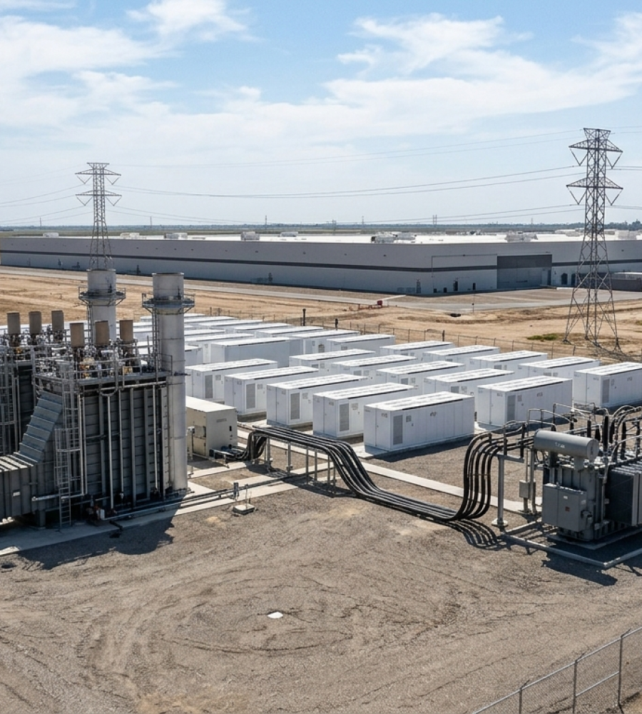 Eos Energy TURBINE-X AI data center power behind-the-meter gas turbine battery storage infrastructure 2026