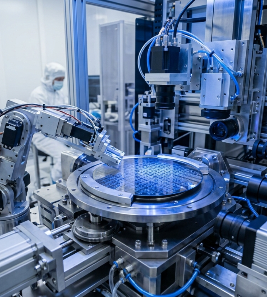 Samsung AI chip profit HBM memory semiconductor manufacturing clean room facility